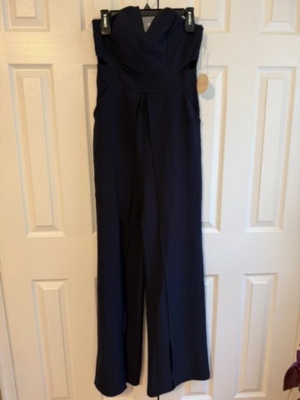 NWT Luxxel Strapless Wraparound Legs JumpSuit